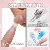Best Artificial Nail Glue for Press On Nails gel nail glue for Fake Nails Soft Gel Nail Tips 15ML UV Light Cured
